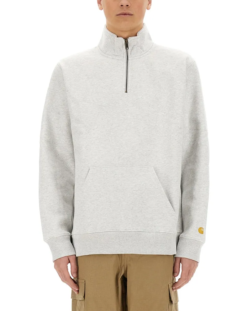 Carhartt WIP Half Reißverschluss Sweatshirt Grey