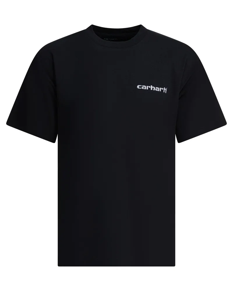 Carhartt WIP S/S „Archive Script“-T-Shirt mit Rundhalsausschnitt Black