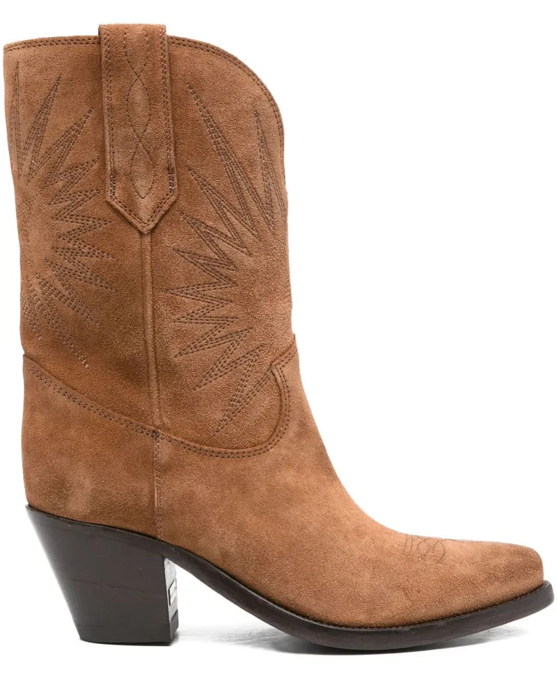 Golden Goose 70 Wish Star Low Lederstiefel Leather