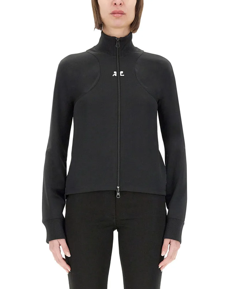 Courrèges Courreves Interlock Scuba Jacke Black