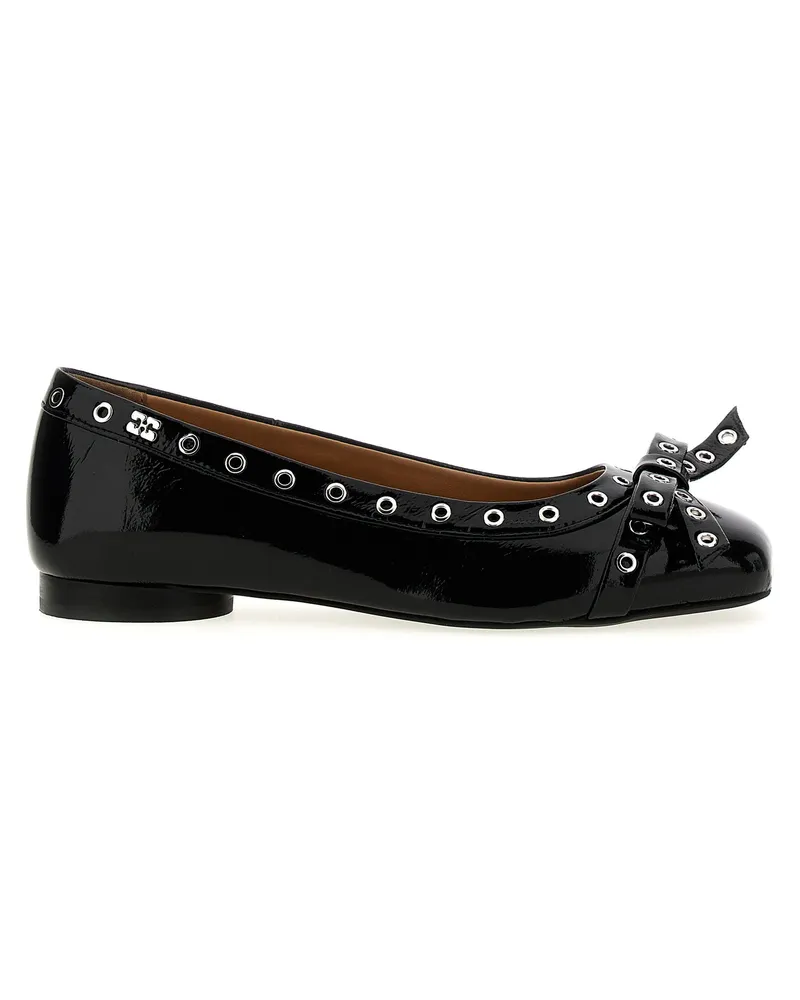 Ganni Ösen Bug' Ballet Flats Flats Black