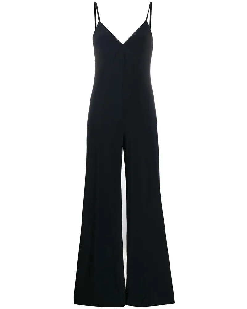 Norma Kamali Jersey Slip Overall Blue