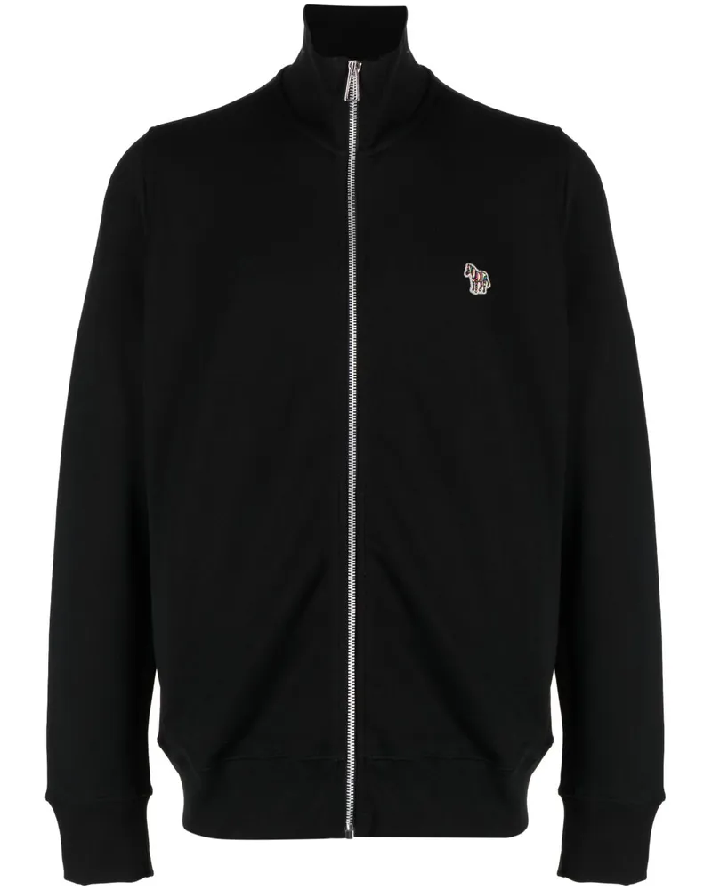 Paul Smith PS von Paul Smith Zebra Logo Baumwoll -Sweatshirt Black