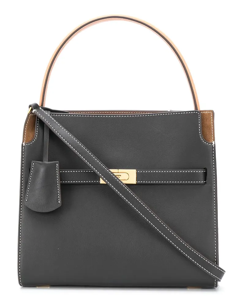 Tory Burch Lee Radziwill Kleine Ledertasche Black