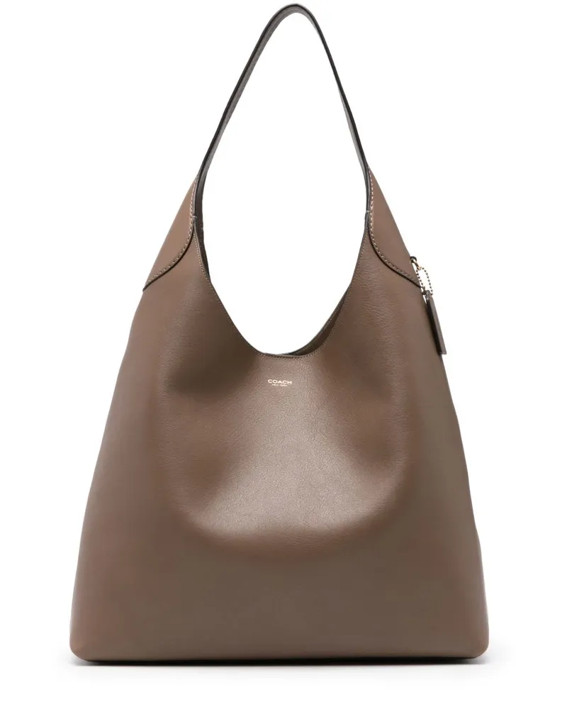 Coach Trainer Brooklyn 39 Leder -Hobo -Tasche Dove