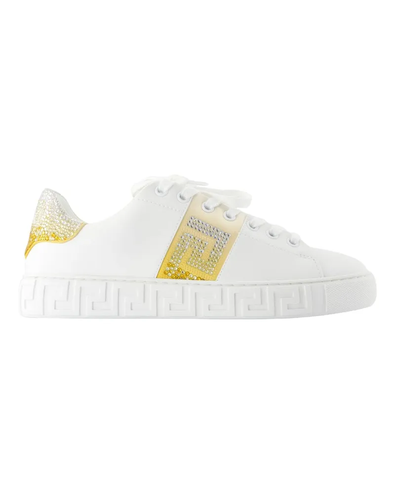 Versace Kostenlose Bio -Turnschuhe  Silk White White