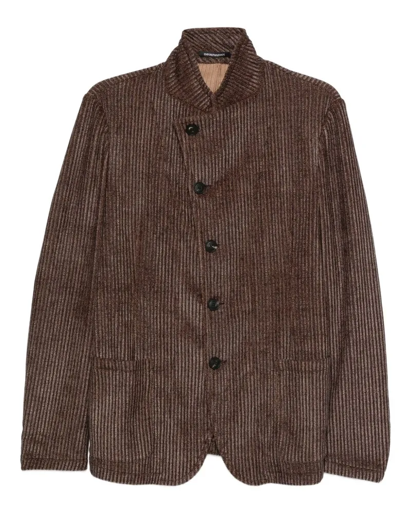 Emporio Armani Single Breasted Blazerjacke Brown