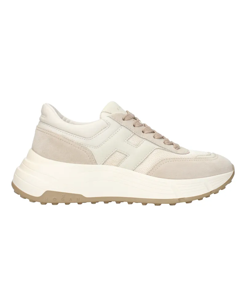 Hogan Damens Stoff-Sneaker Beige/Hellgrau -