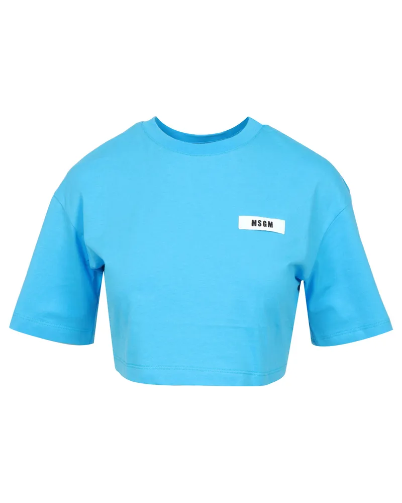 MSGM T -Shirts und Polos klar blau Clear