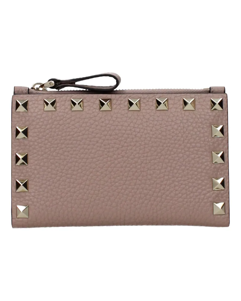 Valentino Garavani Damens Dokumentenhalter aus rosa/staubigem Leder -