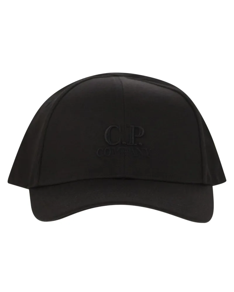 C.P. Company CP -Firmenhut mit Visier und gestickten Logo Black