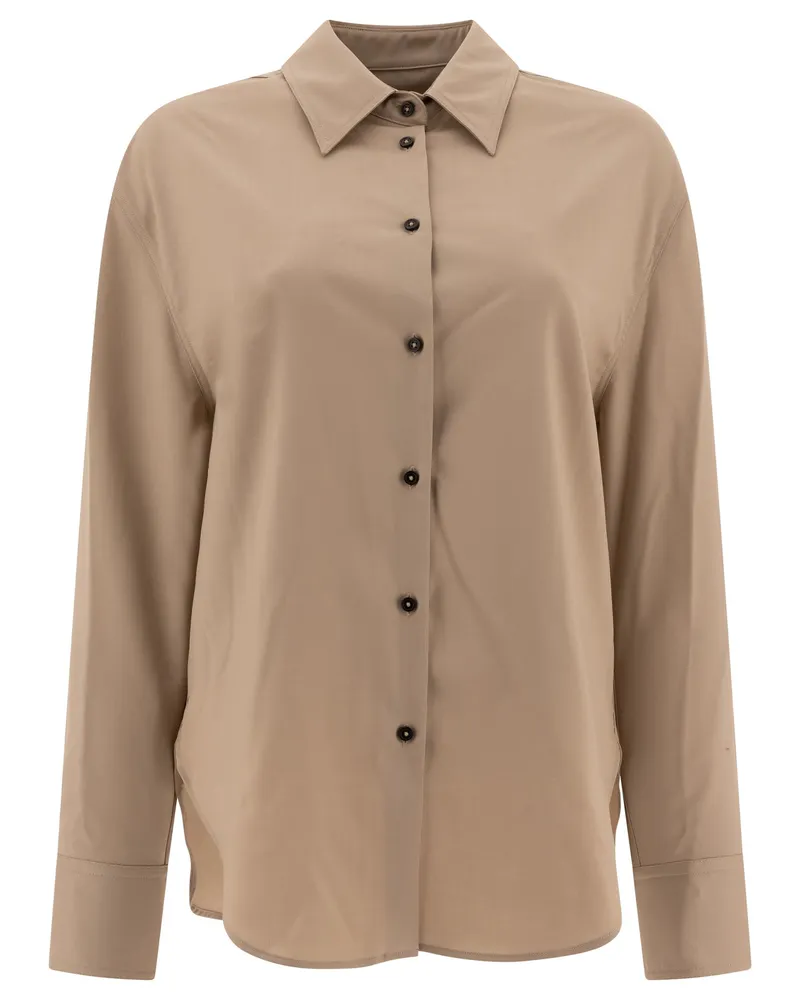 Loulou Studio Eliana" Hemd Beige
