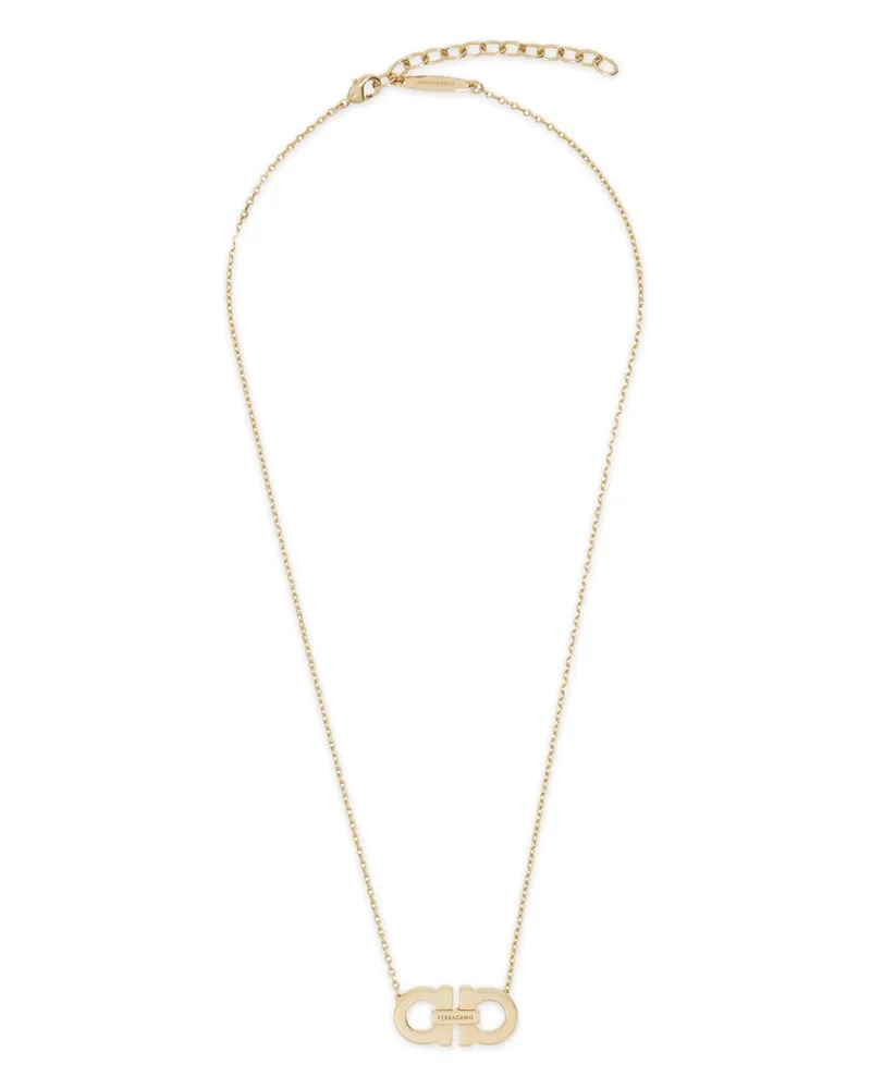 Ferragamo 2 Ganci Halskette Golden