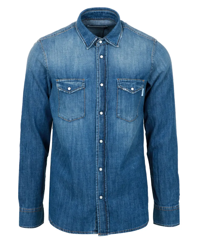 Mauro Grifoni Hemden Denim