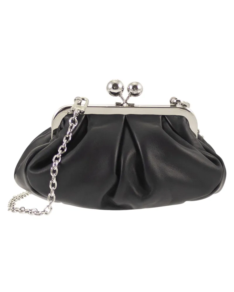 Weekend Max Mara Prati Leder-Spritzbeutel Blue