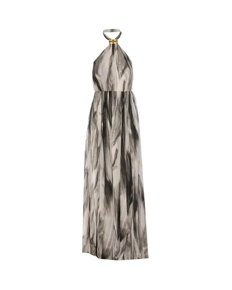 Elisabetta Franchi Red Teppich Kleid Burro