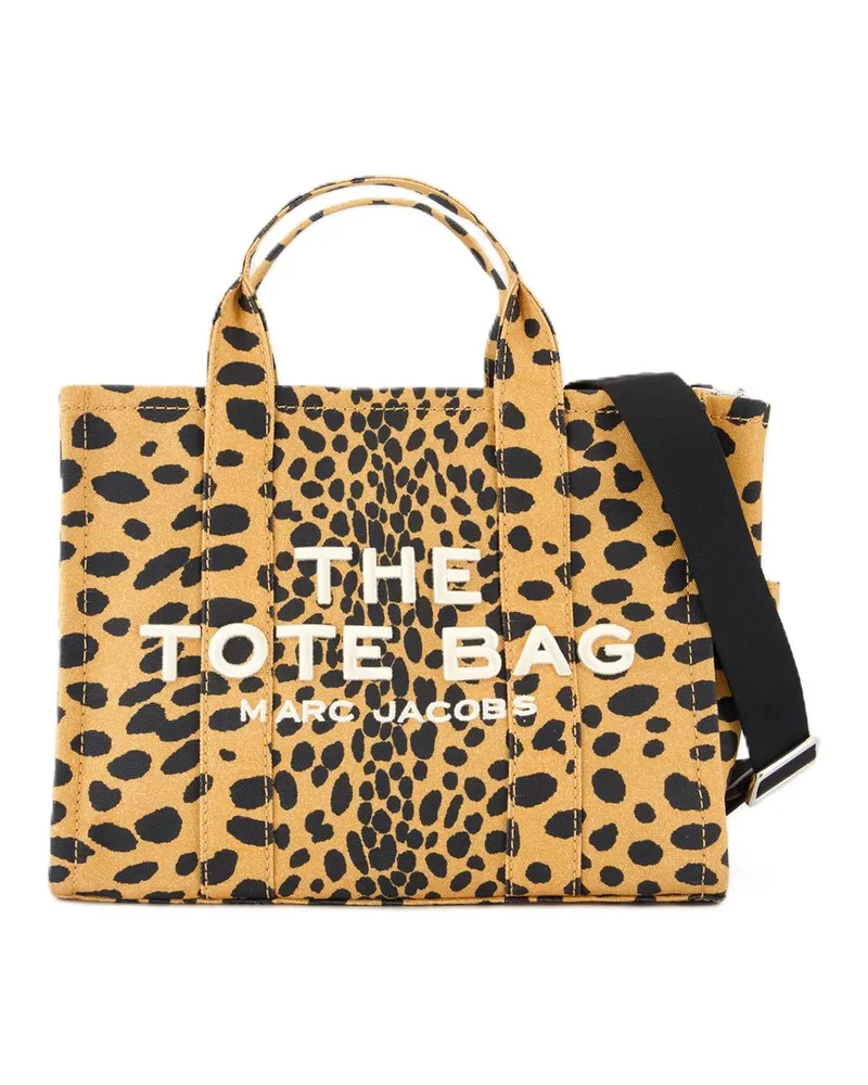 Marc Jacobs Die mittelgroße Tasche  Baumwoll -Geparden Gelb
