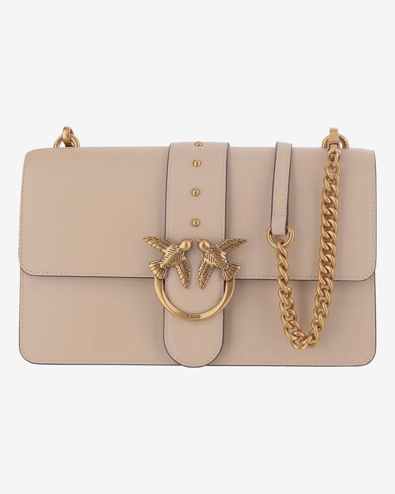 Pinko love eine klassische Tasche Beige
