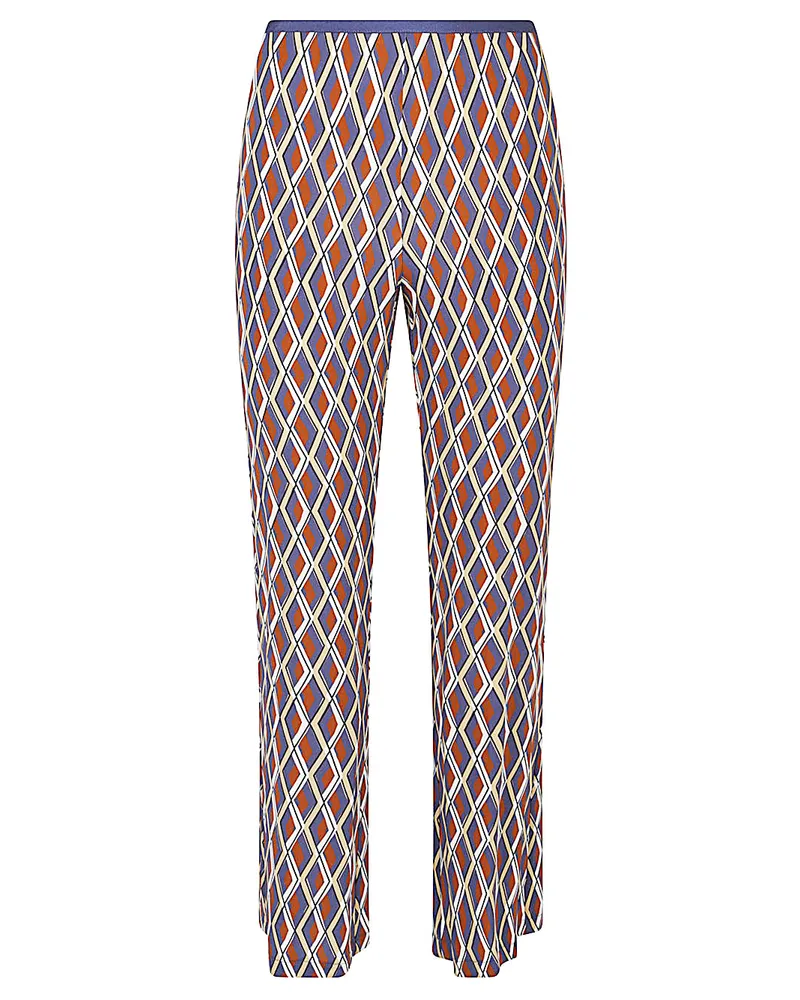 SIYU Gedruckte Hosen Bordeaux
