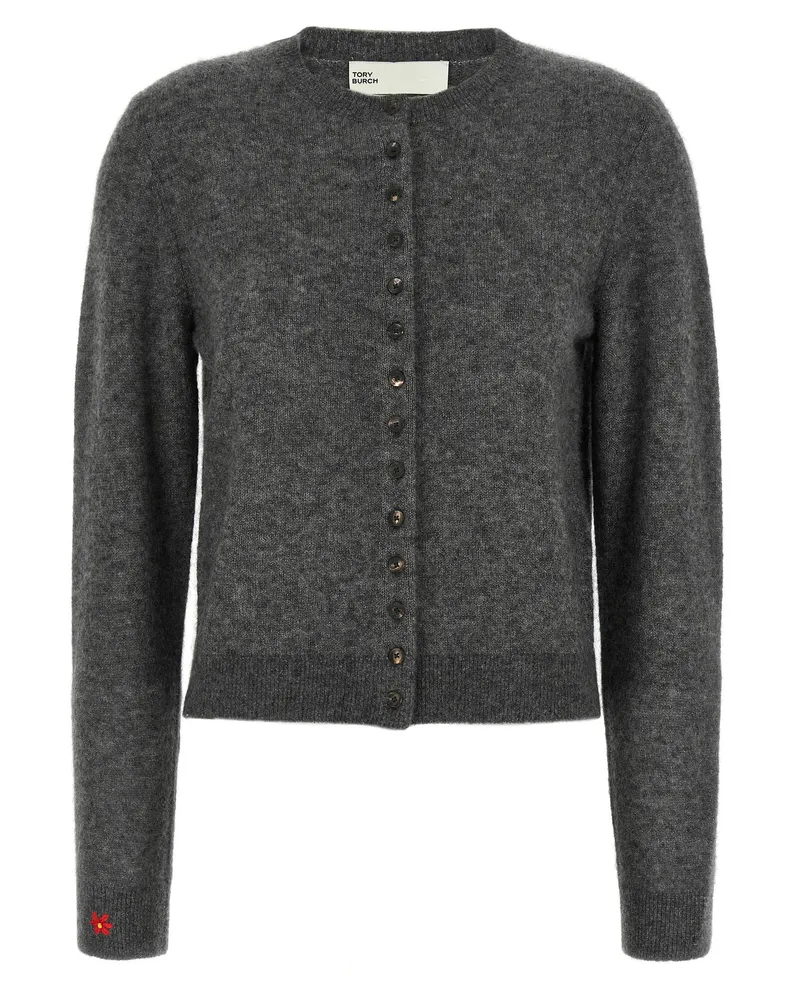 Tory Burch Strickjacke mit Stickerei von Gray