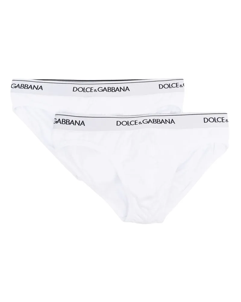 Dolce & Gabbana Briefs mit Logo White