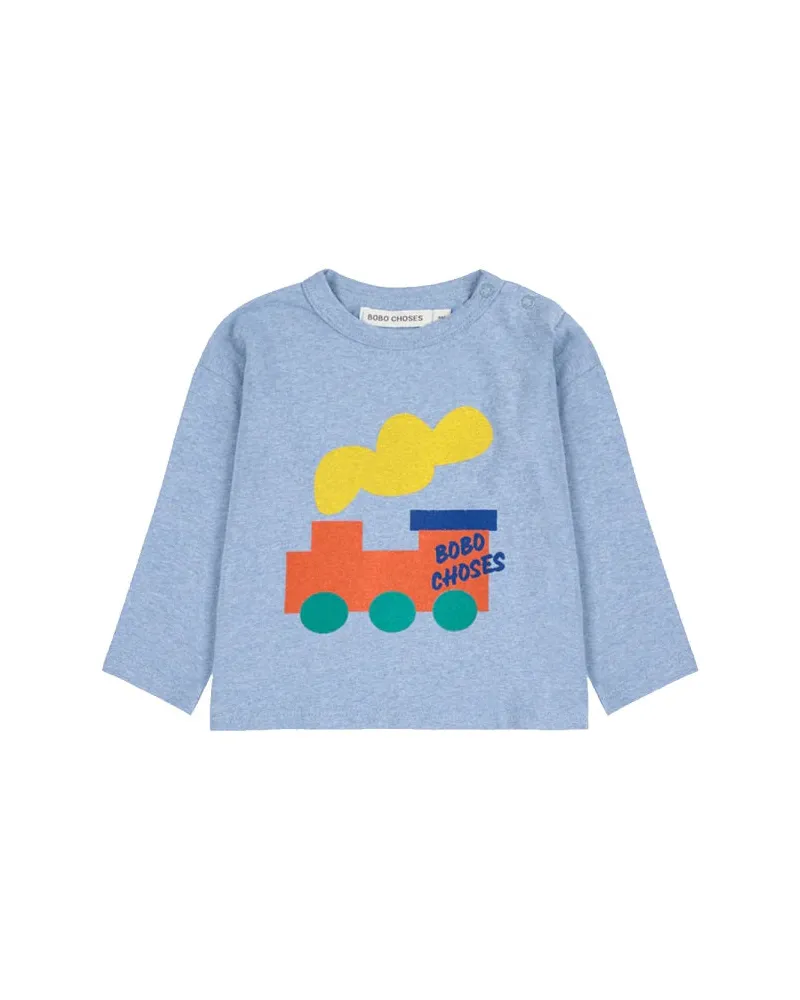 BOBO CHOSES Bobo wählt "Choo choo" T -Shirt aus Blue