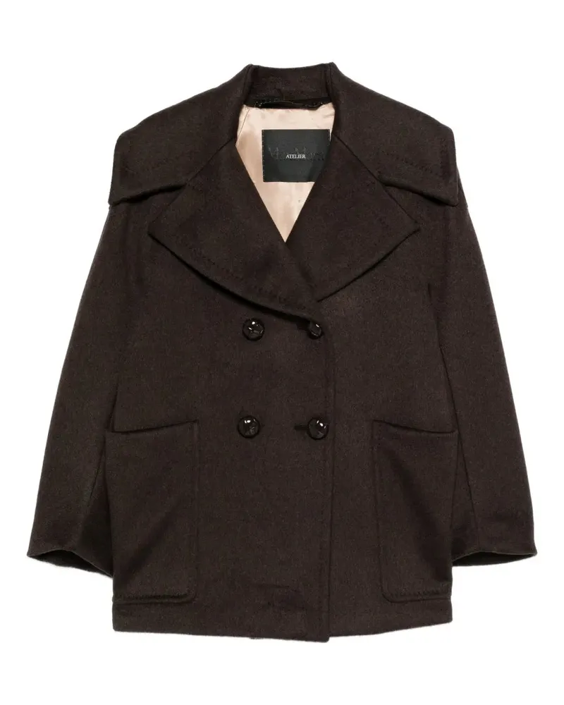 Max Mara Geknöpfter Mantel von Marrone
