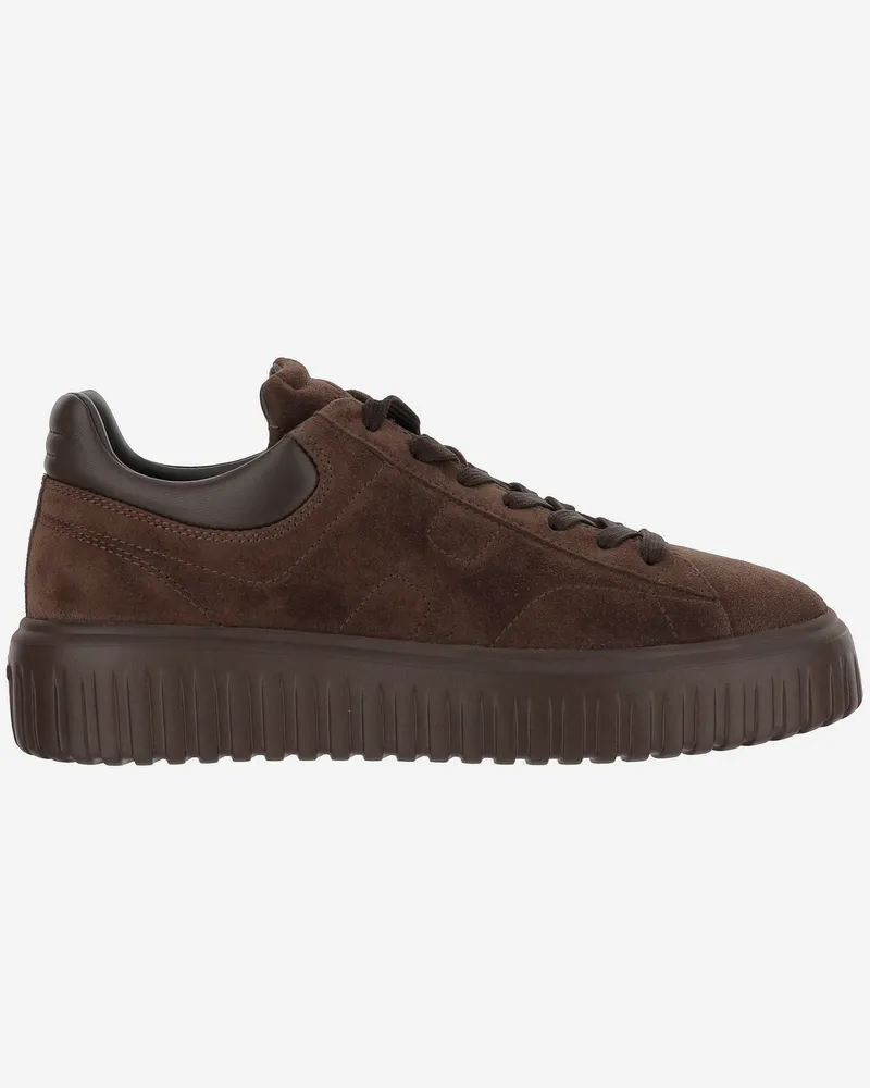 Hogan H -Streifen -Sneaker Marrone