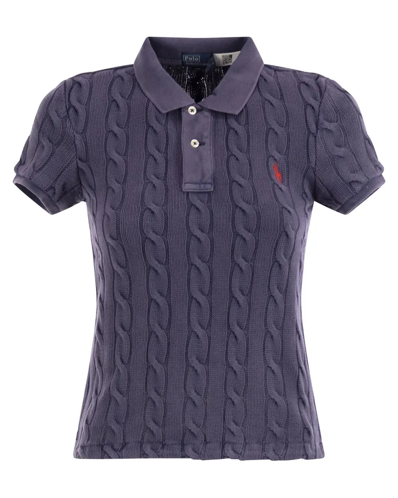 Ralph Lauren das kurz Ärmelpoloshirt geflacht wurde Navy