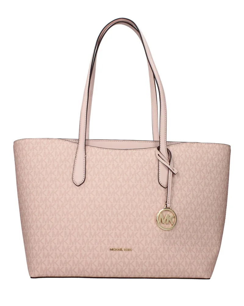 Michael Kors Arden Damens Umhängetasche Stoff Rosa/Staubrosa -