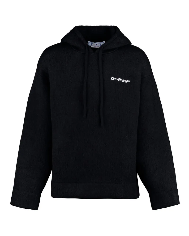 OFF-WHITE Off White Strick Hoodie Schwarz