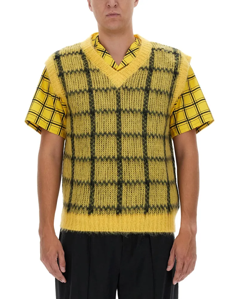 Marni Quad Vest Yellow