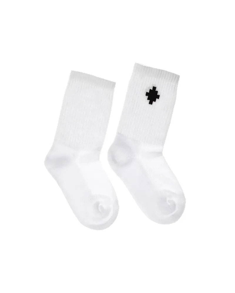 Marcelo Burlon | County of Milan Marcelo Burlon County of Mailand Logo überqueren hohen Socken White