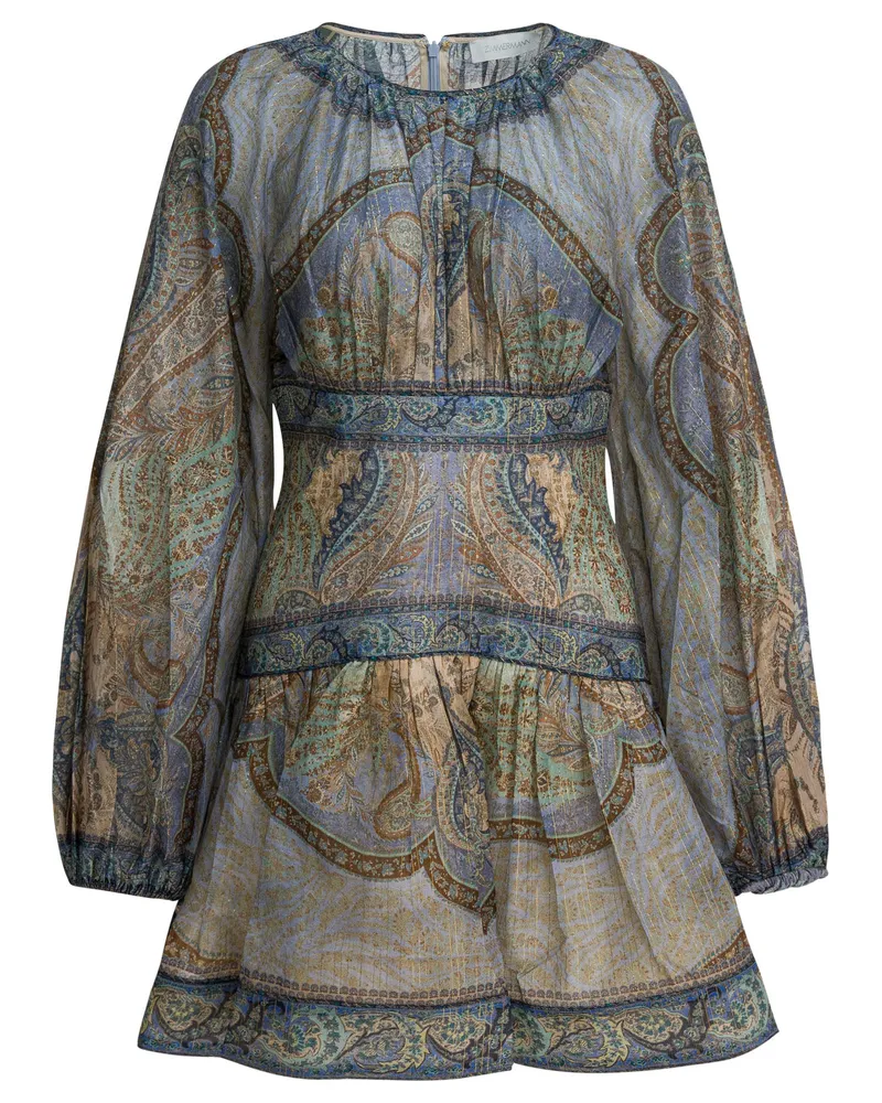 Zimmermann Kurzes Kleid „Wanderlust Blue