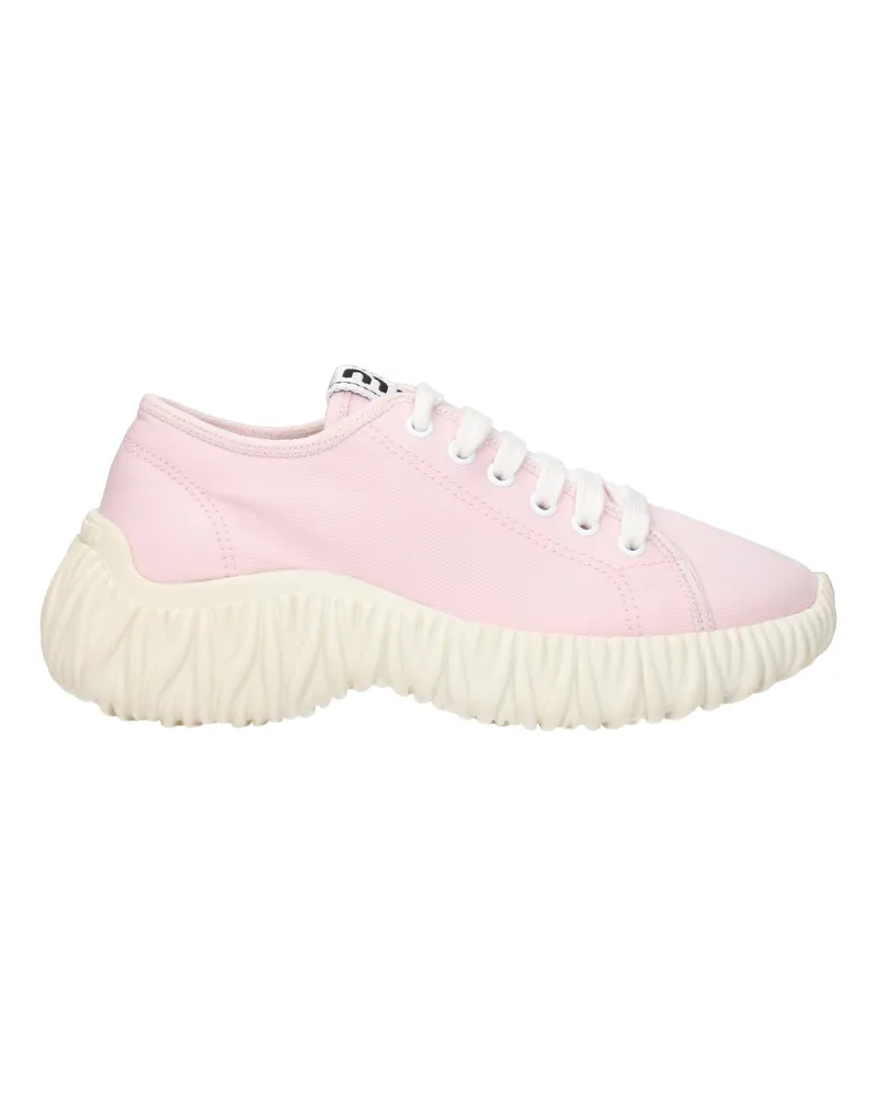 Miu Miu Damens Sneakers Stoff Rosa/Alabaster -