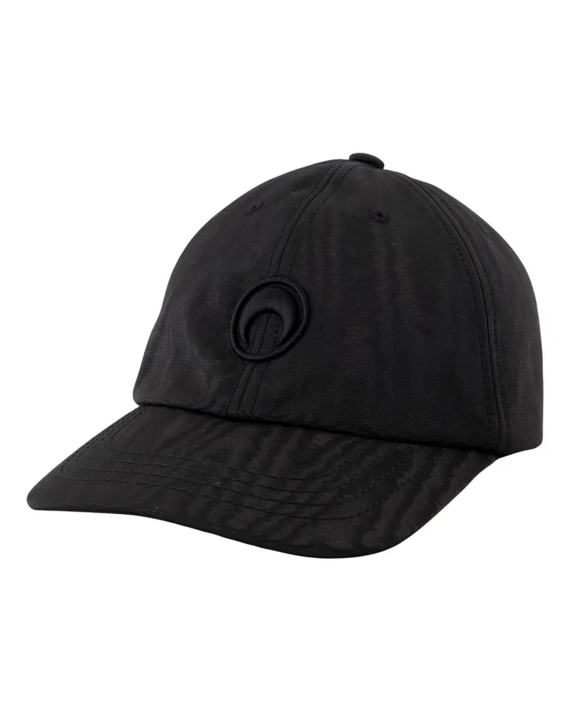 Marine Serre Moire Cap  Synthetic Schwarz Schwarz