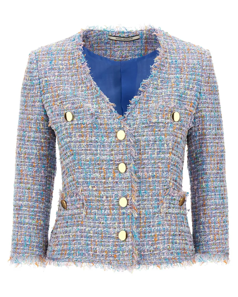 Tagliatore Tweed Blazer Multicolor