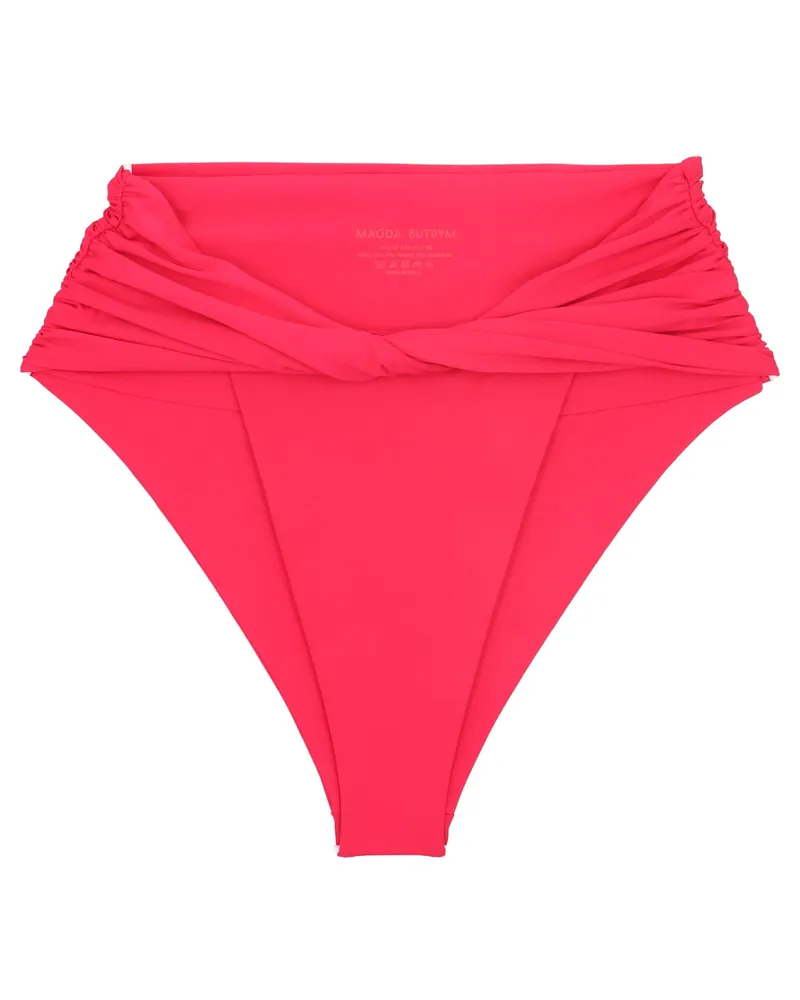 Magda Butrym Twisted Bikini Slips Fuchsie