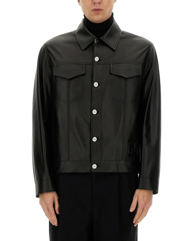 Fendi Blouson Jacke Black