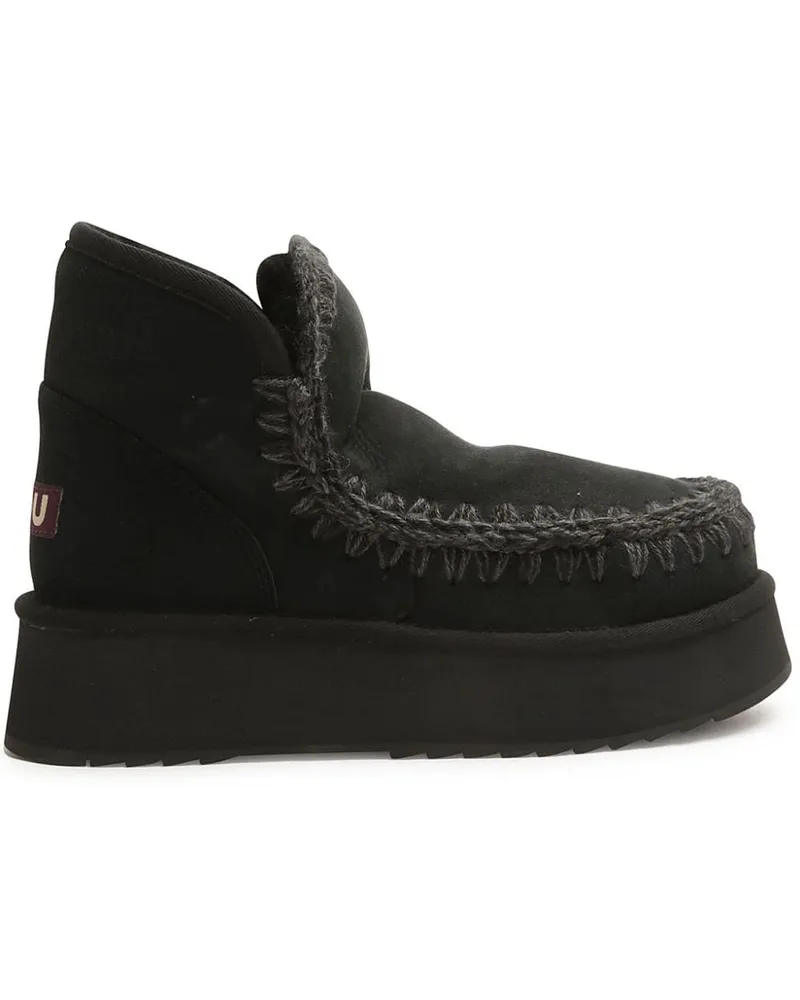 Mou Mini Eskimo Plateaustiefel Black