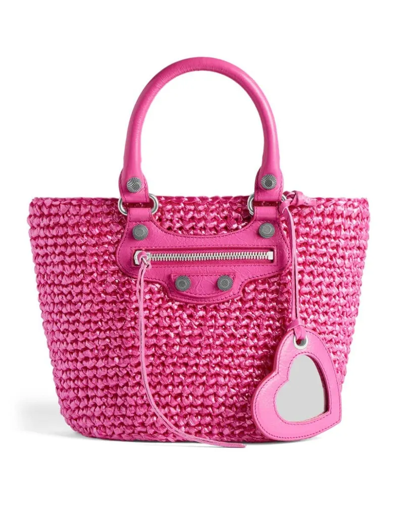Balenciaga Le Cagole Panier Small Tote Rosa