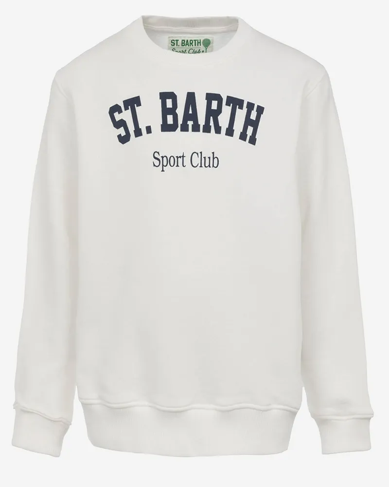 MC2 Saint Barth Baumwoll-Sweatshirt mit Logo White