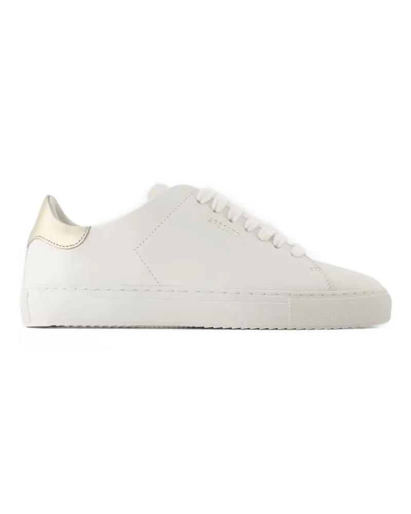 Axel Arigato Sauber 90 Kontrastsneaker  Leder Weiß/Gold White