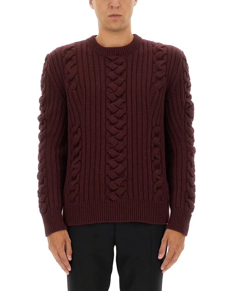 Alexander McQueen Alexander MC Queen Wollpullover Bordeaux