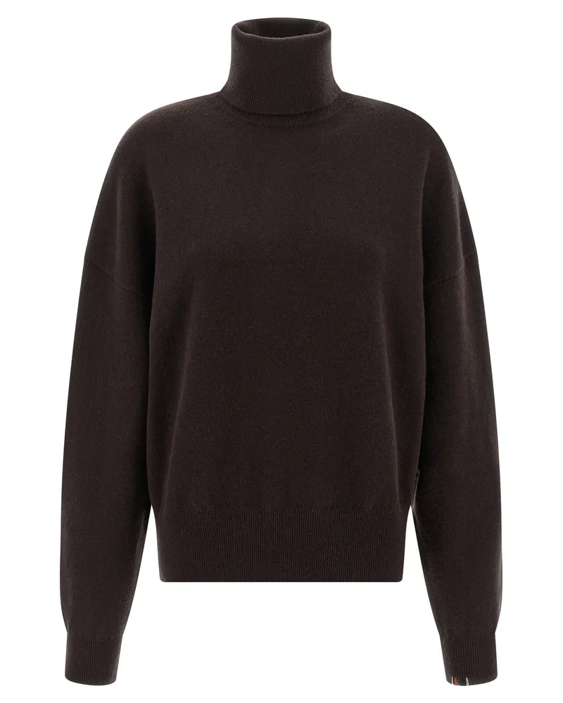 extreme cashmere Extremer Kaschmir 'N ° 204 Jill' Rollkragenpullover Brown