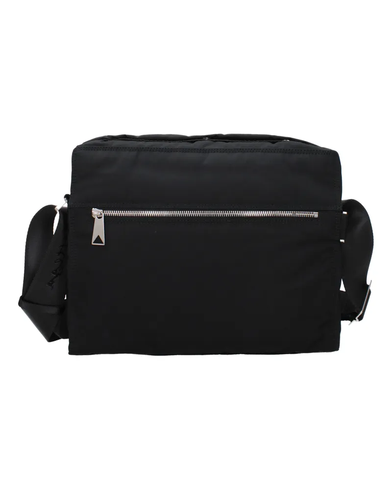 Bottega Veneta Herrens Umhängetaschen aus schwarzem Stoff -