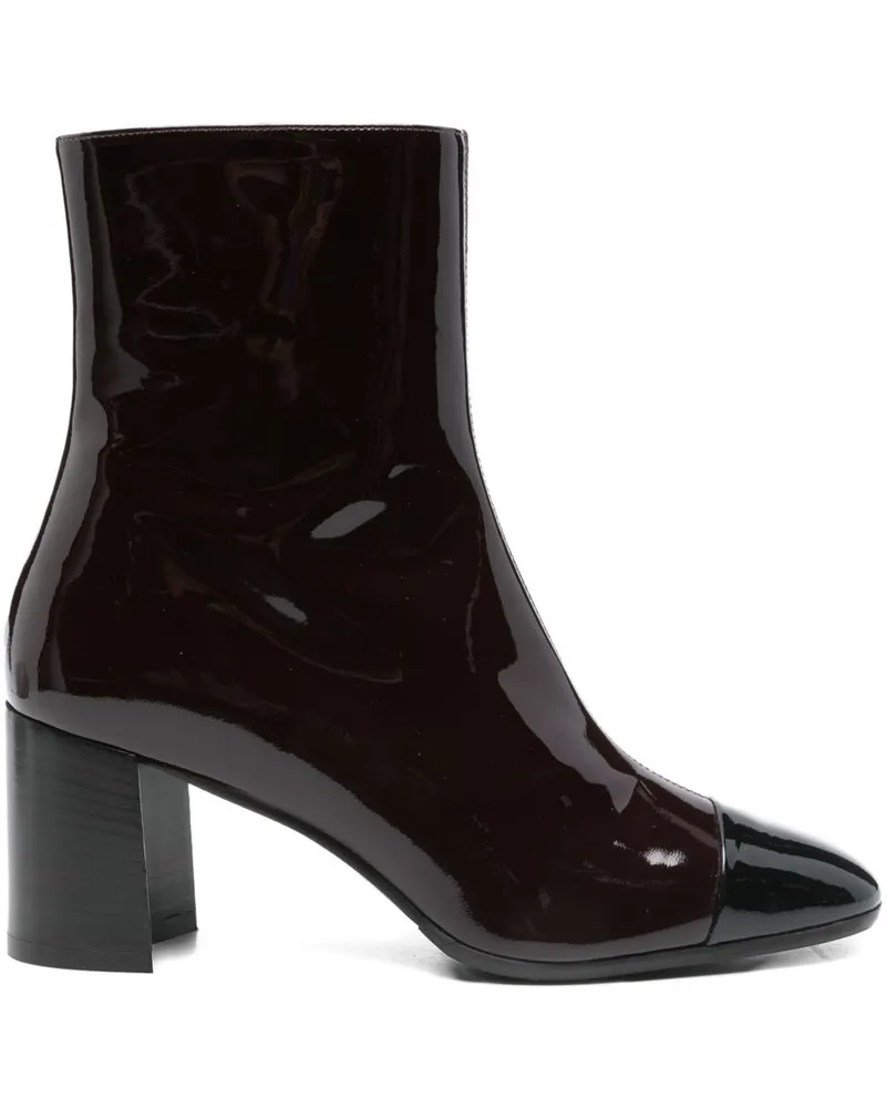 Carel Esprit Patent Leder -Knöchelstiefel Brown