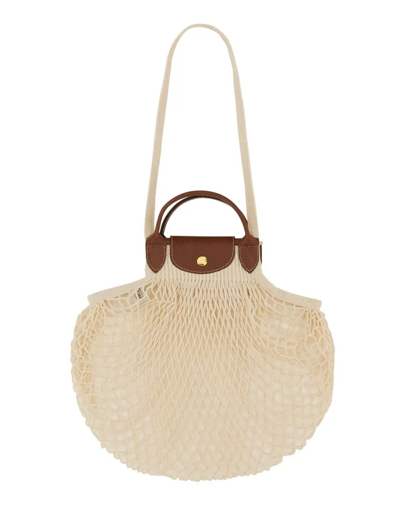 Longchamp Borsa Le Pliage Filet White