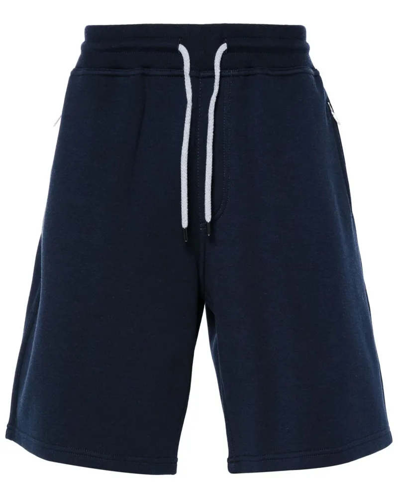 Brunello Cucinelli Shorts aus Baumwollmischung Blue