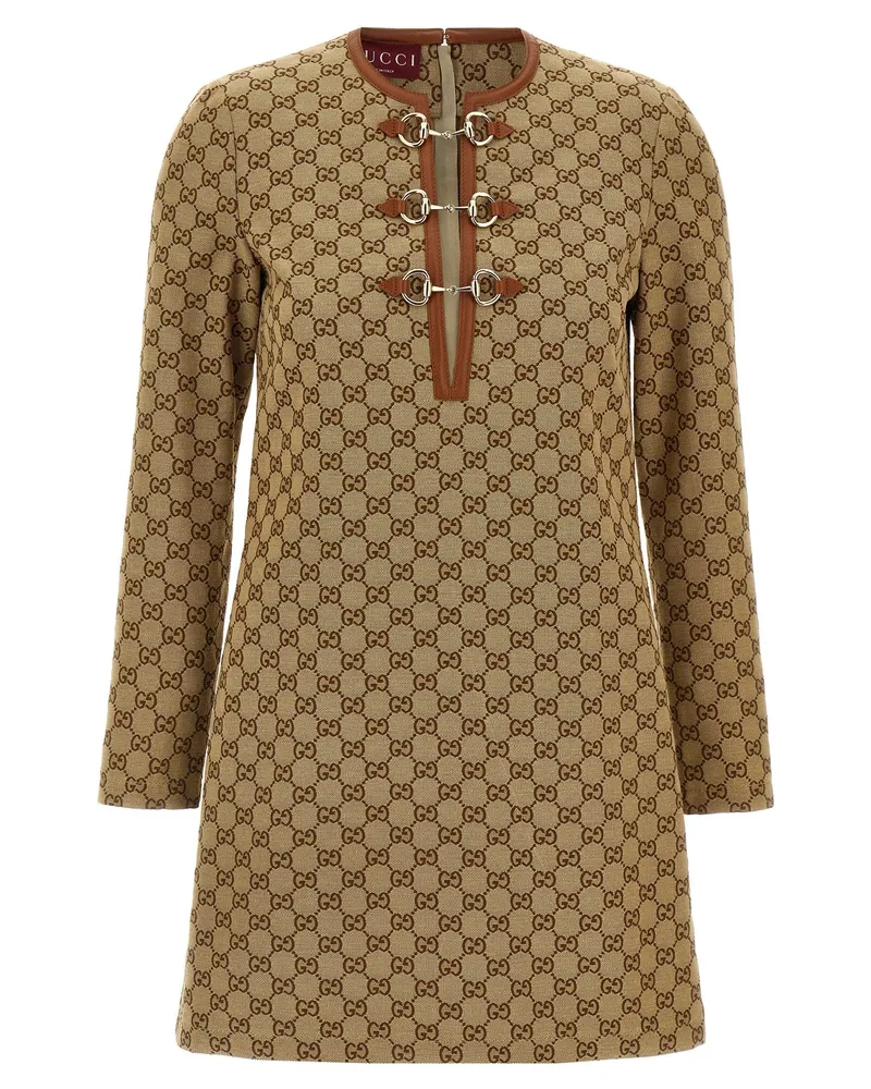 Gucci GG' Kleid Beige